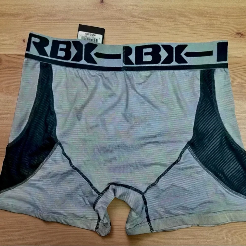 RBX Gray Compression Boxer Briefs for Men - Picture 5 of 7